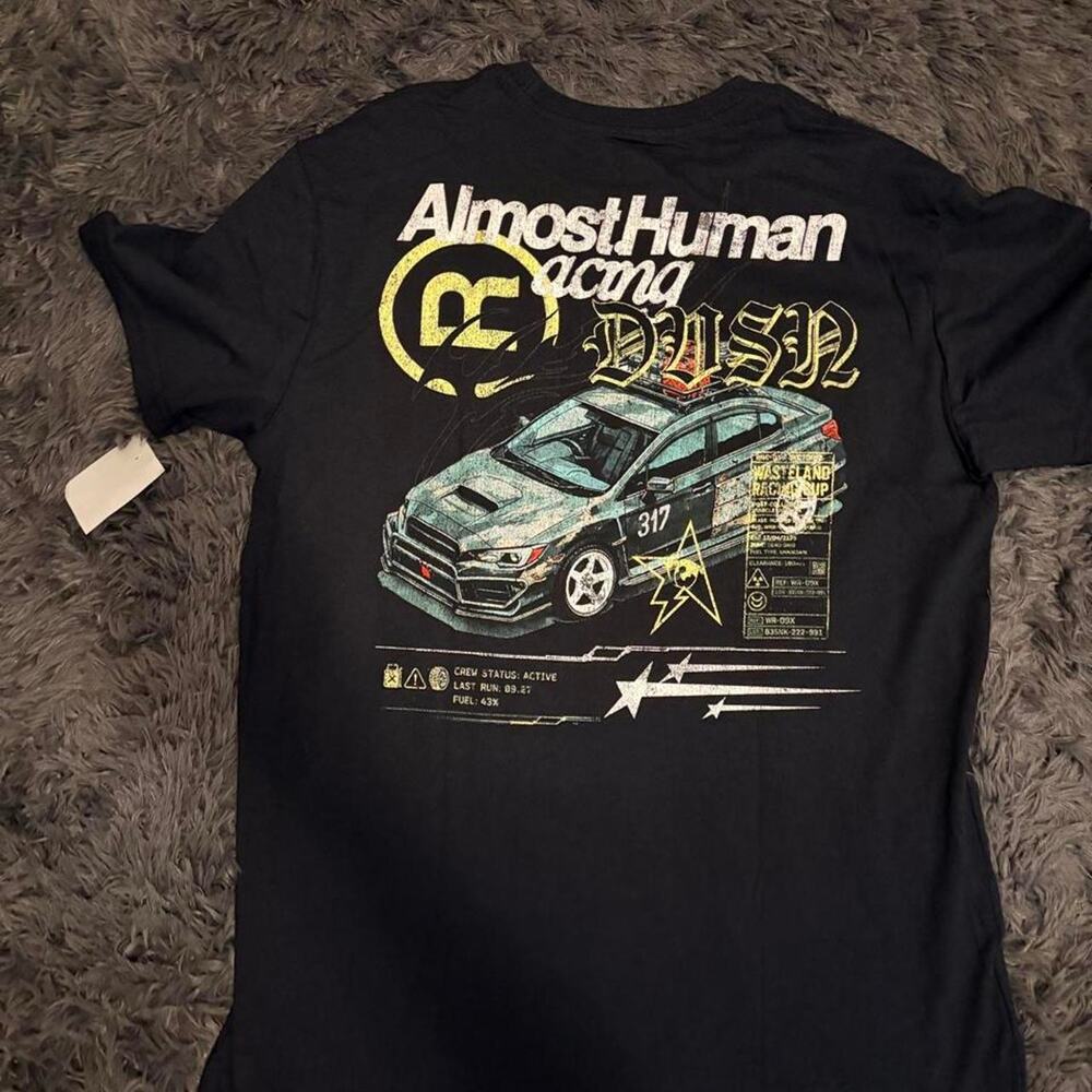 Almost human black t shirt